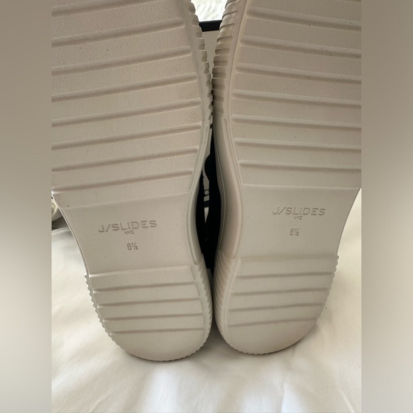 J/Slides Womens WYONA WP BlackLeather Double Zipper Ankle Boots Shoes NWT no box - Picture 7 of 10